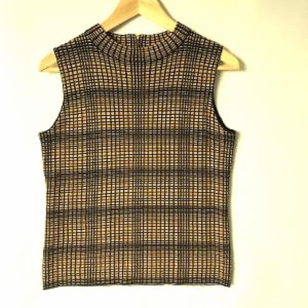 Vince Camuto sleeveless cotton knit dressy top